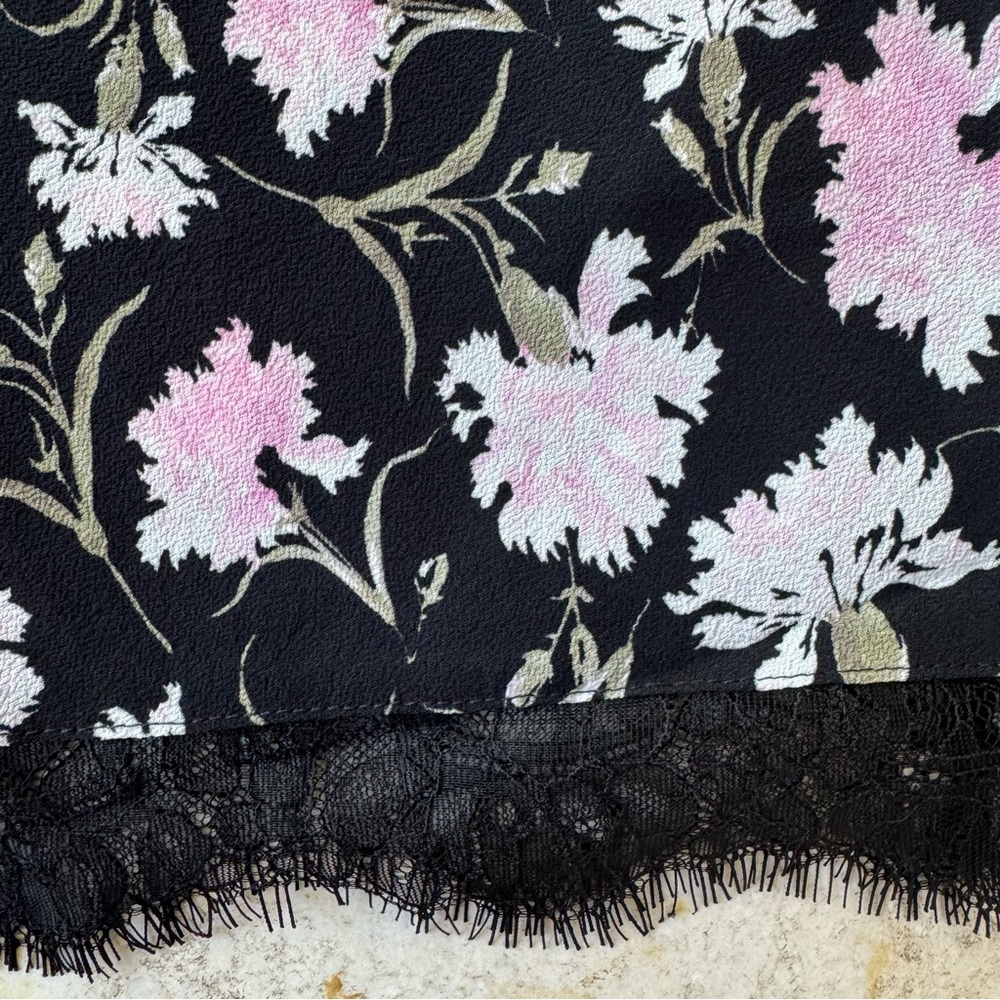 LoveShackFancy Castel Floral Black and Pink Maxi Skirt size XS - Picture 11 of 14